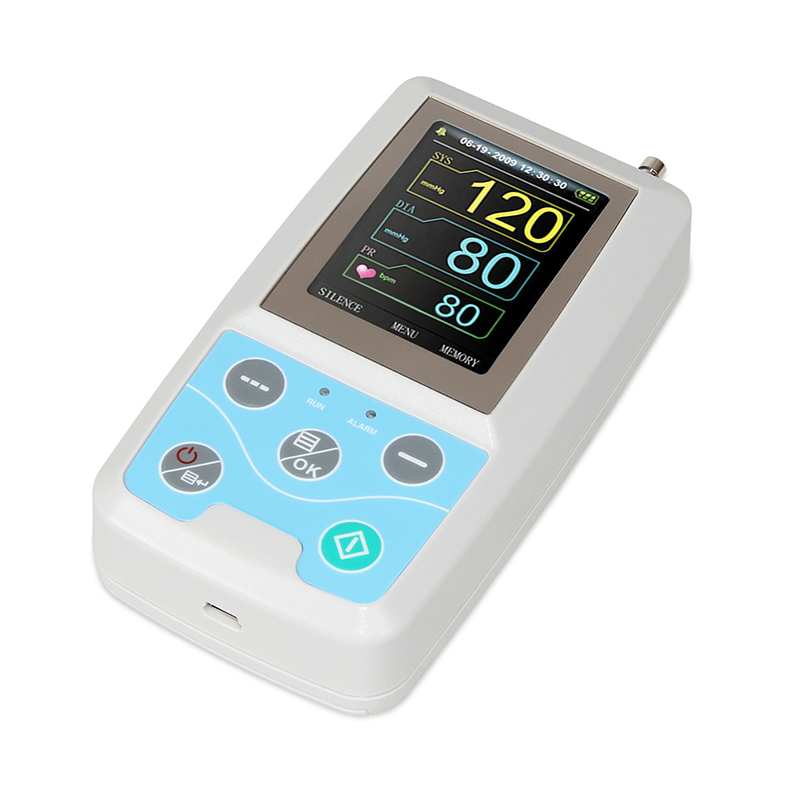 24-hour ambulatory blood pressure monitoring (24-hr ABPM ). (A) 24