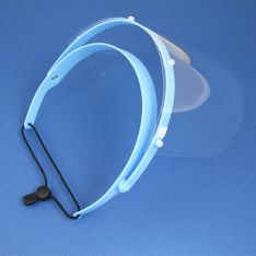 Face Shield - One Blue Headband and Ten Face Pieces